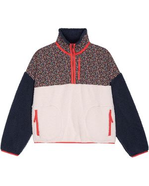 The Great Outdoors The Plush Colorblock Terrain 1/2-Zip Jacket - Multicolor