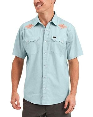 Howler Brothers Crosscut Deluxe Snap Shirt - Blue