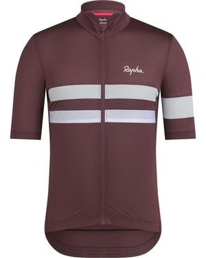 Rapha Brevet Lightweight Short-Sleeve Jersey - Red