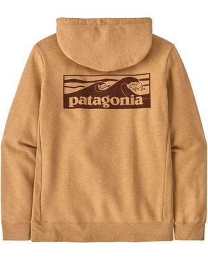 Patagonia Logo Uprisal Hoodie - Brown