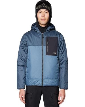 Mountain Hardwear Apres Pro Insulated Hooded Jacket - Blue