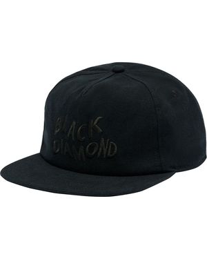 Black Diamond Washed Cap/ Wavy - Black