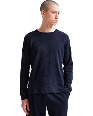Reigning Champ 1X1 Slub Long-Sleeve T-Shirt - Blue