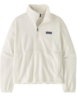Patagonia Micro D 1/2-Zip Fleece Pullover - White