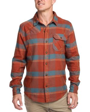 Howler Brothers Harkers Flannel Shirt - Red