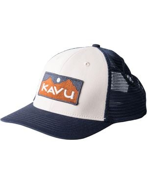 Kavu Above Standard Trucker Hat - Blue