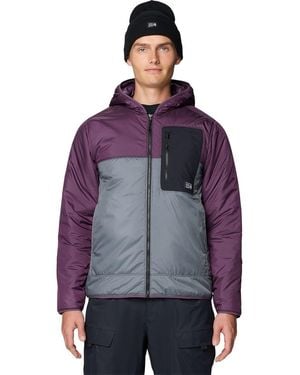 Mountain Hardwear Apres Pro Insulated Hooded Jacket - Purple