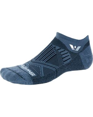 Swiftwick Aspire No Show Tab Sock - Blue
