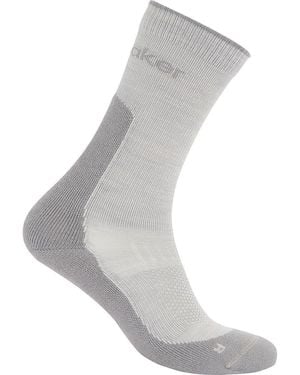 Icebreaker Merino Hike+ Light Crew Sock - Gray