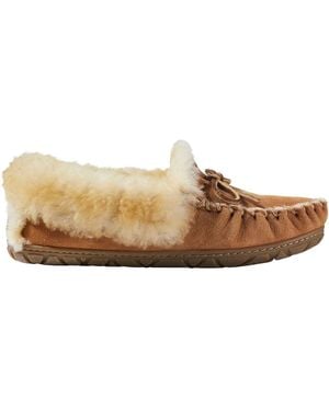 L.L. Bean Wicked Good Moccasins - Natural