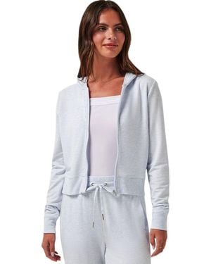 Travis Mathew Cloud Terry Zip Hooded Jacket - Blue