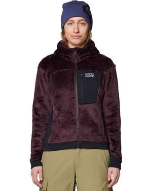 Mountain Hardwear Polartec High Loft Hooded Jacket - Purple