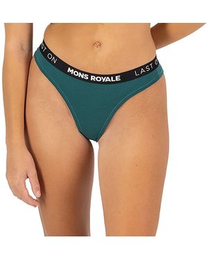 Mons Royale Stratos Merino Thong - Blue