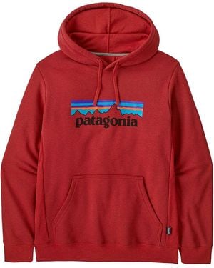 Patagonia P-6 Logo Uprisal Hoodie - Red