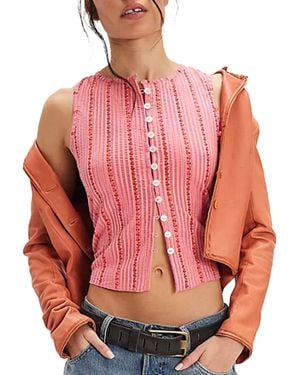 Free People Tilly Print Vest - Pink