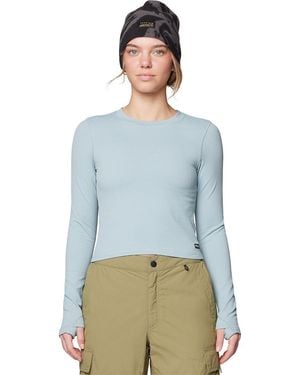 Mountain Hardwear Peak Knit Long-Sleeve Top - Blue