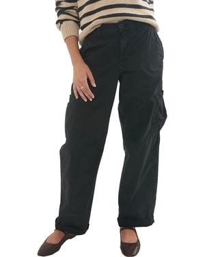 Marine Layer Jo Wide Leg Cargo Pant - Black
