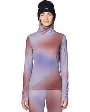 Mountain Hardwear Butter Up Hooded Top - Purple