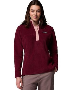 Columbia Benton Springs 1/2-Snap Ii Fleece Pullover - Red