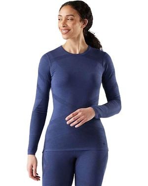 Smartwool Intraknit Thermal Merino Crew Baselayer - Blue