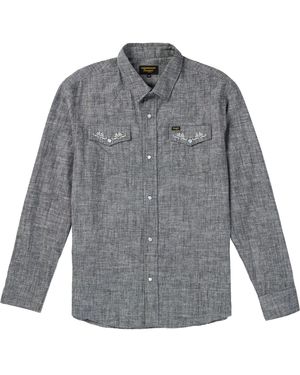 Seager Co. Reagan Pearl Snap Hemp Shirt - Gray