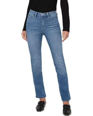 DUER No Sweat Denim High Rise Slim Straight Pant - Blue