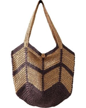 Free People Mykonos Straw Tote Bag - Brown