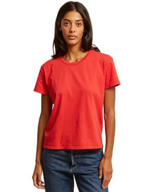 PERFECTWHITETEE Cotton Boxy Crew T-Shirt - Red