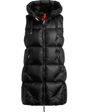Parajumpers Zuly Hooded Down Vest - Black