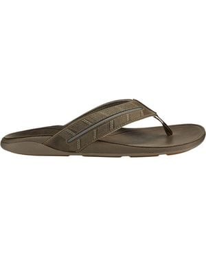 Olukai Tuahine Palm Flip Flop - Brown