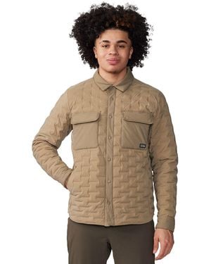 Mountain Hardwear Stretchdown Light Shacket - Brown