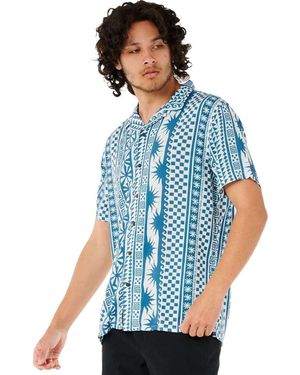 Rip Curl Fun Times Stripe Short-Sleeve Shirt - Blue