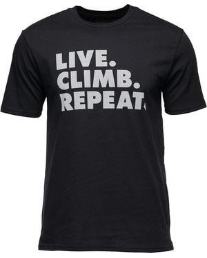Black Diamond Live Climb Repeat T-Shirt - Black