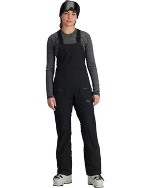 Outdoor Research Breathable Stretch Backcountry Ski Bibs - Black