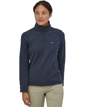 Patagonia Micro D 1/4-Zip Fleece Pullover - Blue