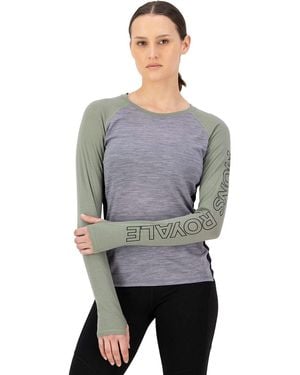 Mons Royale Bella Tech Long-Sleeve Top - Gray