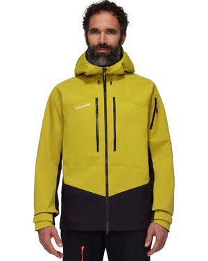 Mammut Waterproof Breathable Taiss Pro Mountaineering Jacket - Yellow