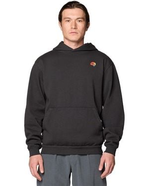 Mountain Hardwear Tri-Color Logo Garment Dyed Hoodie - Black
