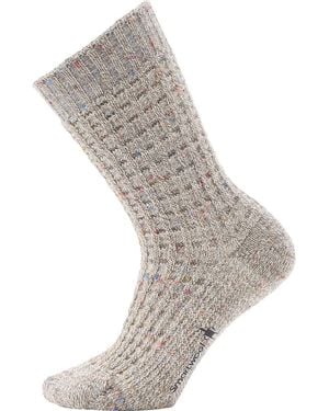 Smartwool Everyday Waffle Press Crew Sock - Gray
