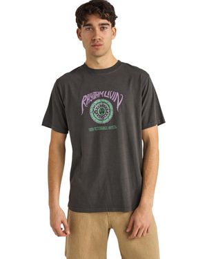 Rhythm Universal Sound Vintage Short-Sleeve T-Shirt - Black