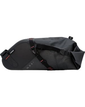 Uswe Roll-Top Saddle Bag - Black
