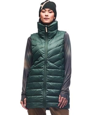 INDYEVA Kapa Long Full-Zip Vest - Green