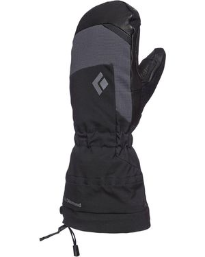 Black Diamond Insulated Leather-Palm Mercury Mittens - Black