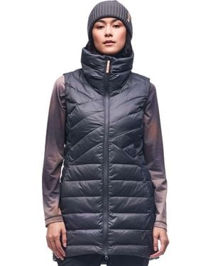 INDYEVA Kapa Long Full-Zip Vest - Blue