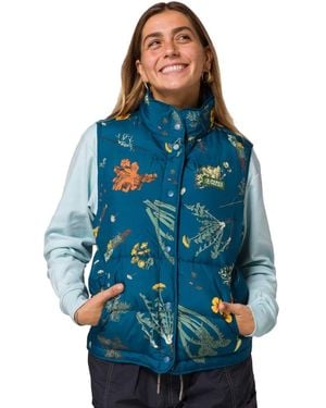 Parks Project Forest Forager Cropped Puffer Vest - Blue