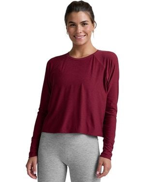 Beyond Yoga Featherweight Daydreamer Pullover - Red