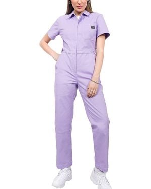 WILDFANG The Essential Short-Sleeve High Waisted Coverall - Purple