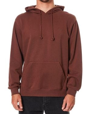 Katin Emb Hooded Fleece - Brown