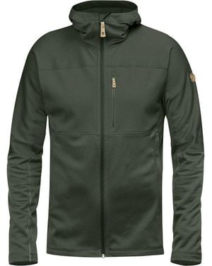 Fjallraven Abisko Trail Hooded Fleece Jacket - Green
