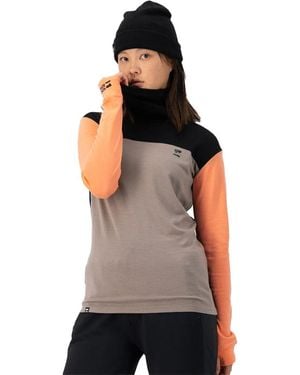 Mons Royale Yotei Bf High Neck Top - Black